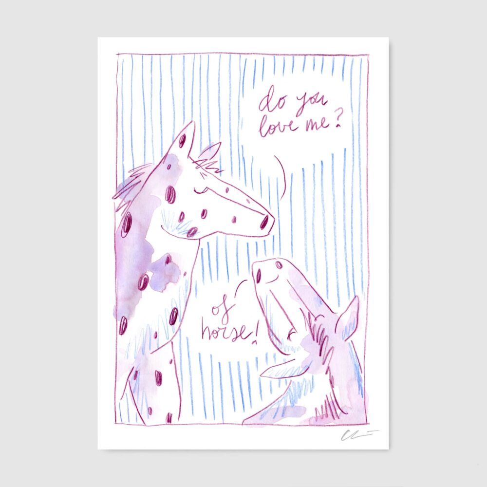 Ilustración: Do you love me? Of horse!