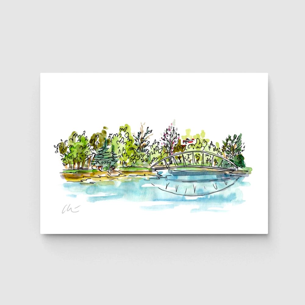 Ilustración de la Isla de las Esculturas o Isla Covo
