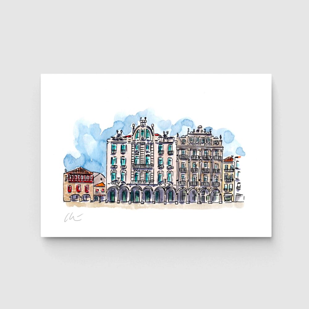 Ilustración de la Iglesia de la Plaza de la Herrería