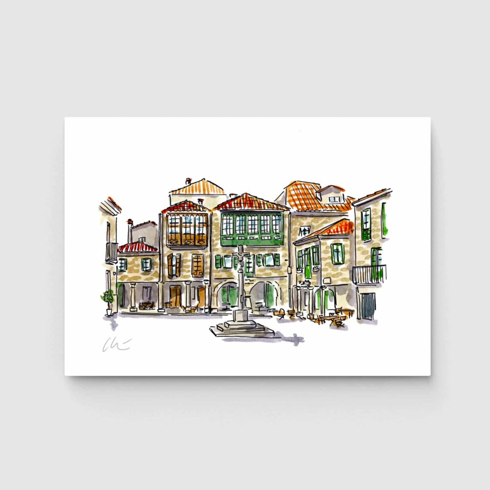 Ilustración de la Plaza de la Leña