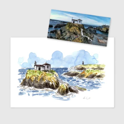 ilustracion de foto mar