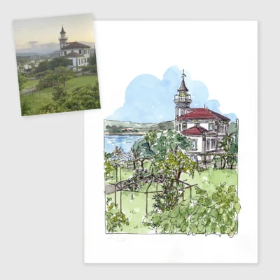 ilustracion de foto valle
